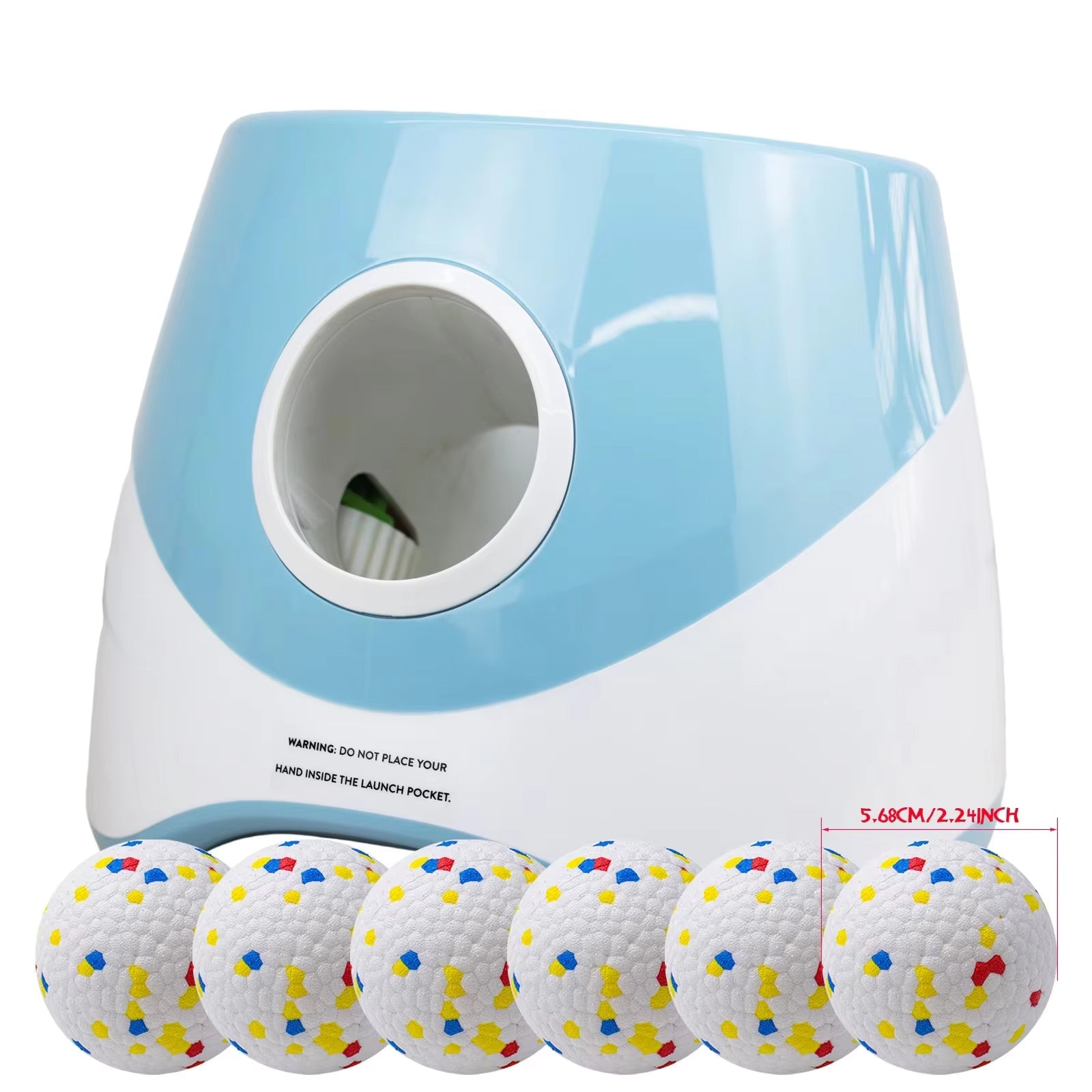WoofLob Automatic Dog Ball Launcher with 3 Distance Settings, Infrared Sensor, 2600mAh Battery and Anti-Jam Technology