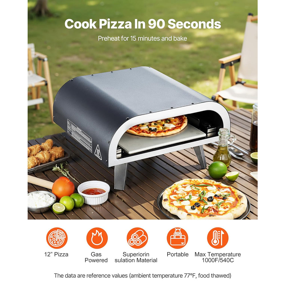 ZariKexi Portable Gas-Powered Outdoor Pizza Oven