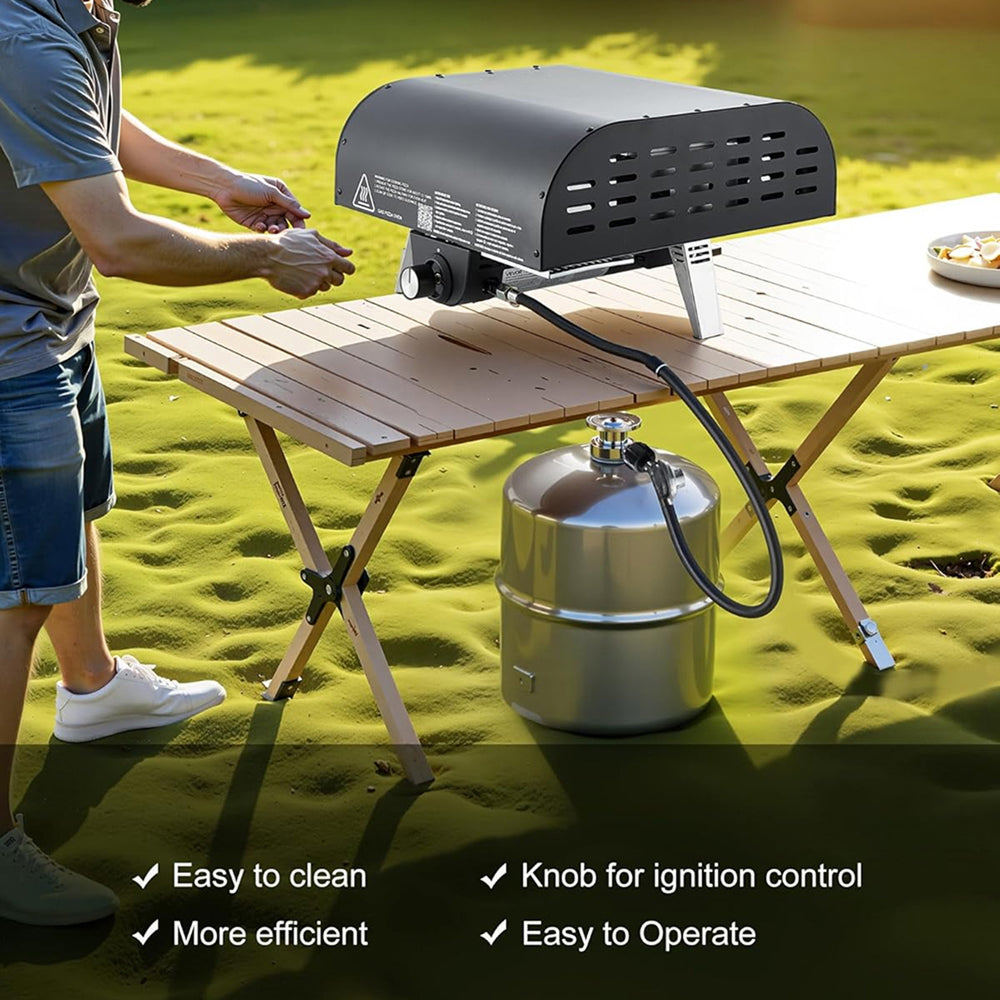 ZariKexi Portable Gas-Powered Outdoor Pizza Oven