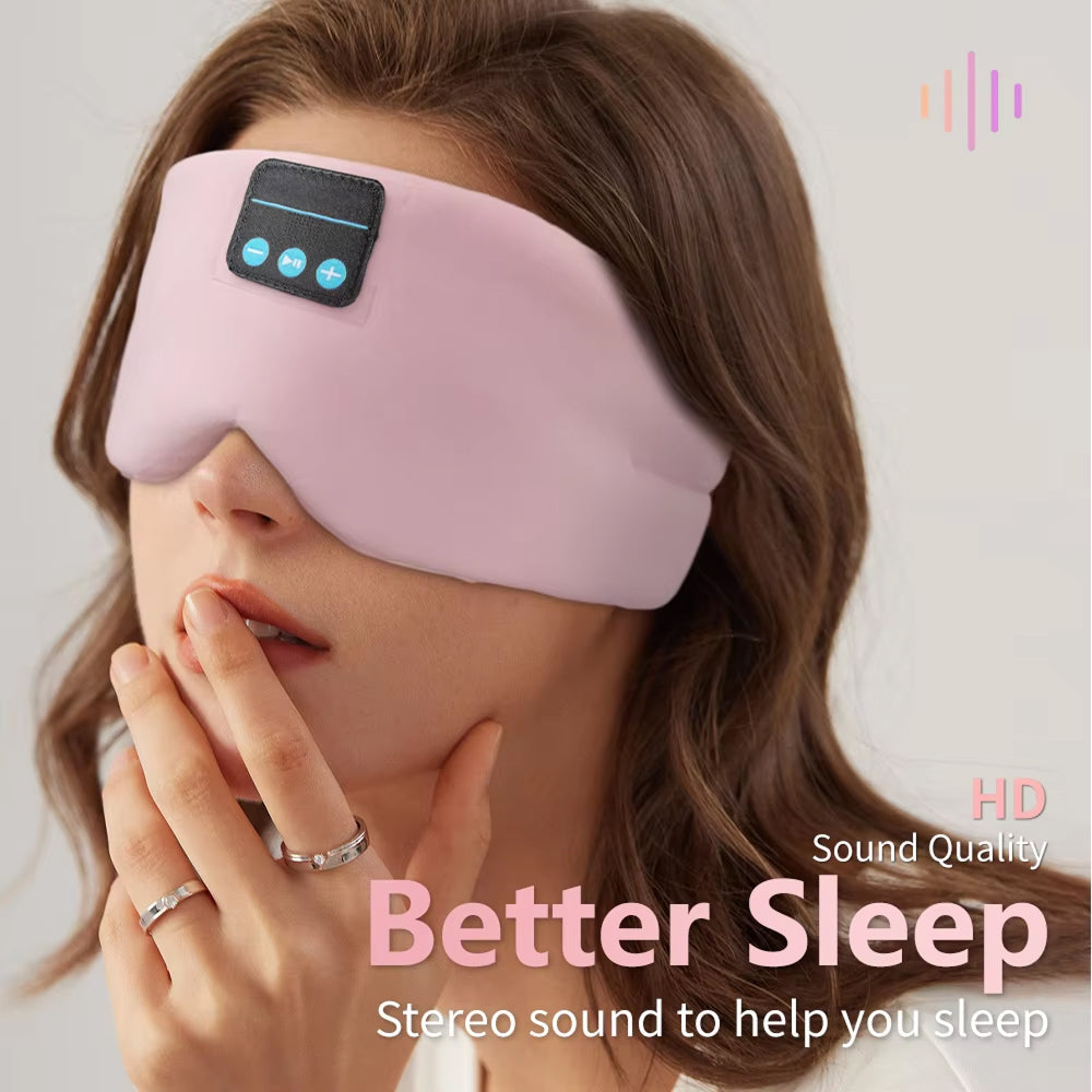 ZendBeatx Bluetooth Sleep Mask: 100% Blackout & HD Audio