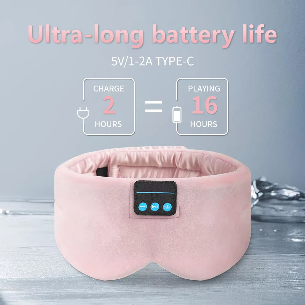 ZendBeatx Bluetooth Sleep Mask: 100% Blackout & HD Audio