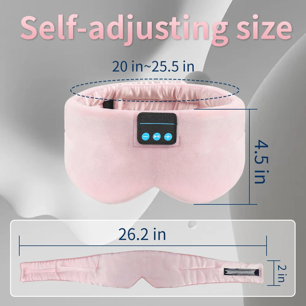 ZendBeatx Bluetooth Sleep Mask: 100% Blackout & HD Audio