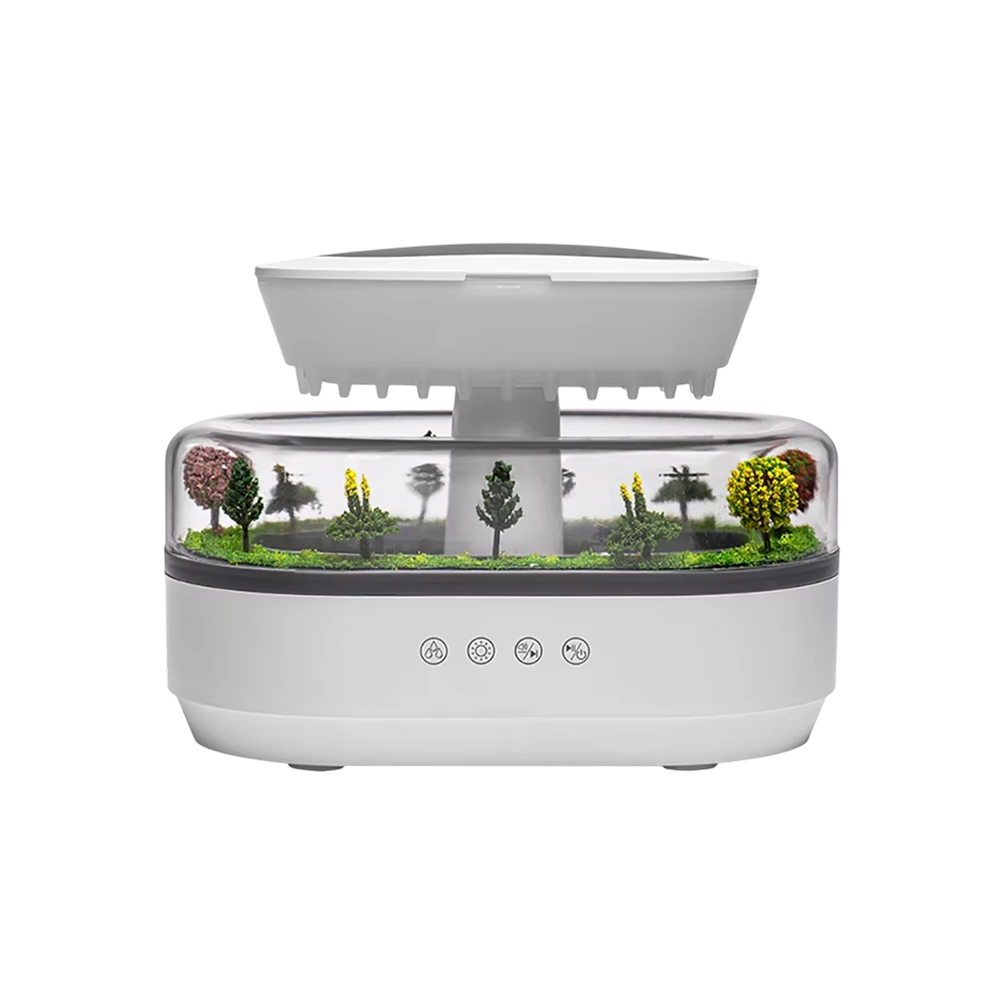 ZeniAuro Rain Cloud Humidifier Realistic Raindrop Effect 250ml 10H Runtime for Deep Sleep