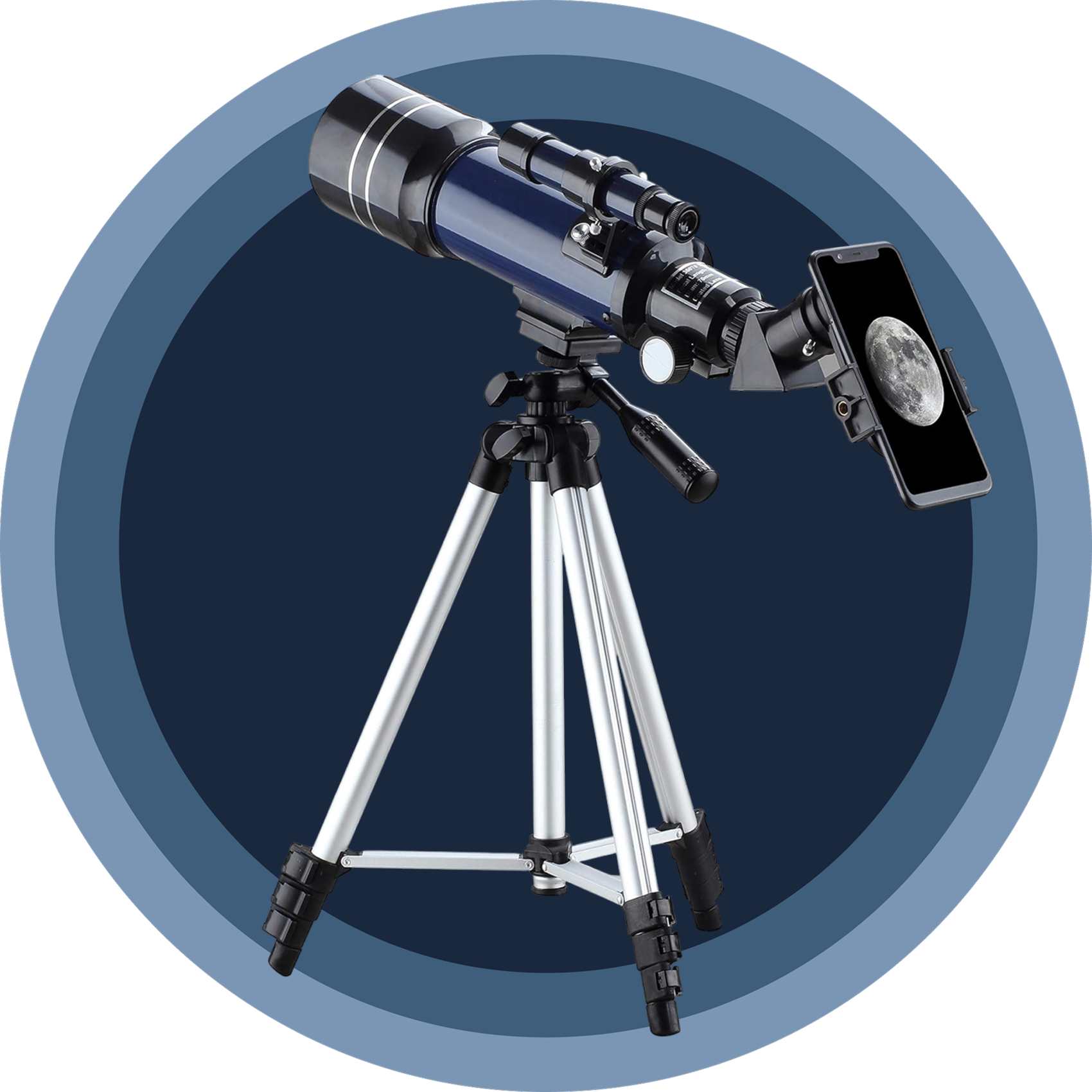 ZenoGaci Telescope for Planets 70mm Aperture 180X High Power Multi-Coated Optics