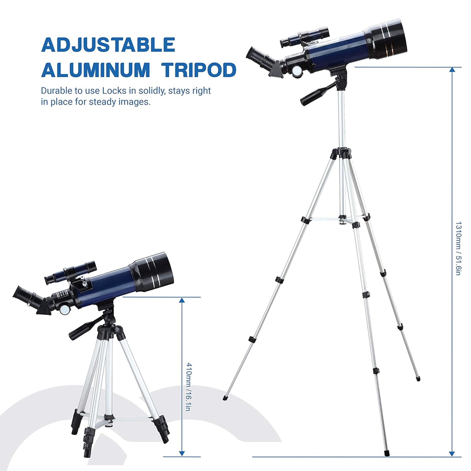 ZenoGaci Telescope for Planets 70mm Aperture 180X High Power Multi-Coated Optics