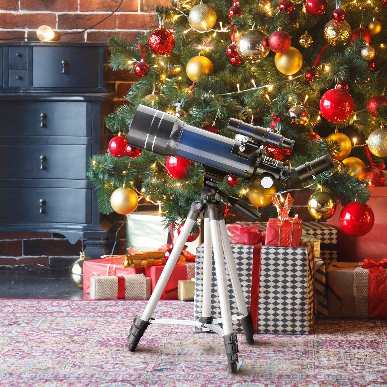 ZenoGaci Telescope for Planets 70mm Aperture 180X High Power Multi-Coated Optics