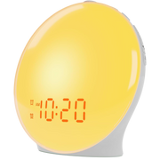 ZieMorni Sunrise Alarm Clock with Sunset Sleep Mode and Natural Sounds