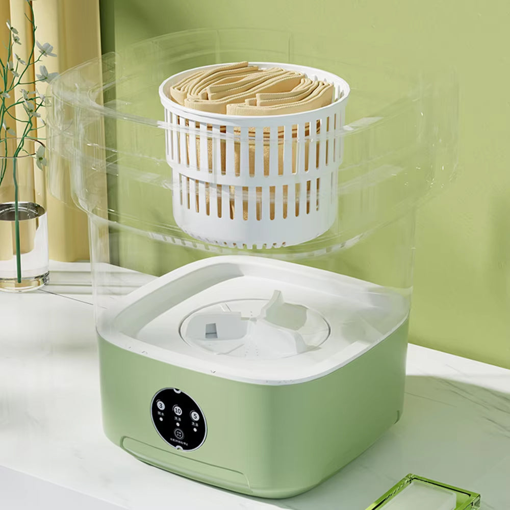 ZipWashi Portable Washing Machine 6L-18L Expandable Folding Washer with Ozone Sterilization