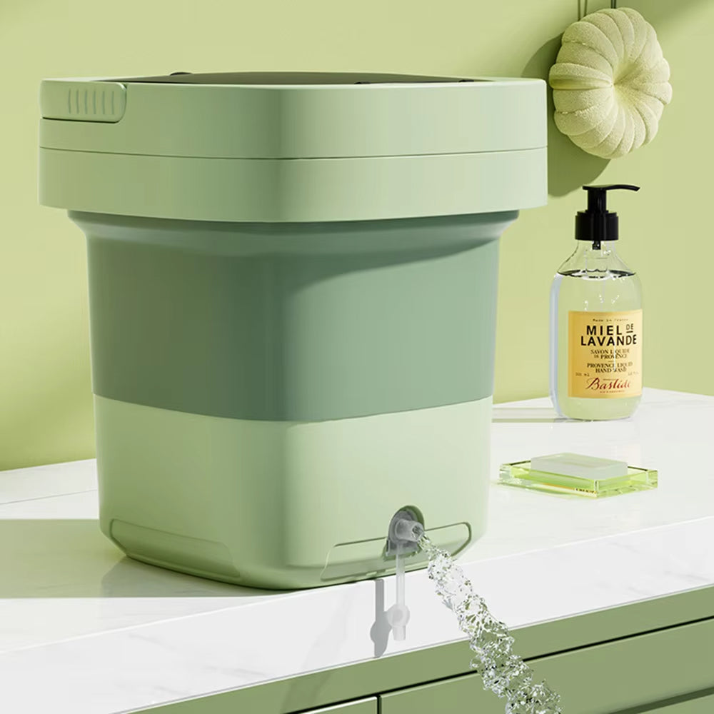 ZipWashi Portable Washing Machine 6L-18L Expandable Folding Washer with Ozone Sterilization