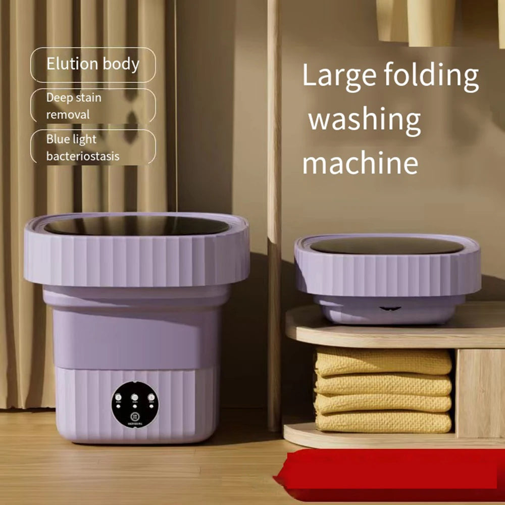 ZipWashi Portable Washing Machine 6L-18L Expandable Folding Washer with Ozone Sterilization
