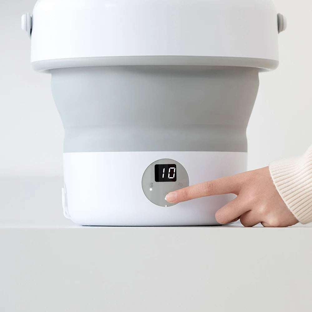 ZipWashi Portable Washing Machine 6L-18L Expandable Folding Washer with Ozone Sterilization