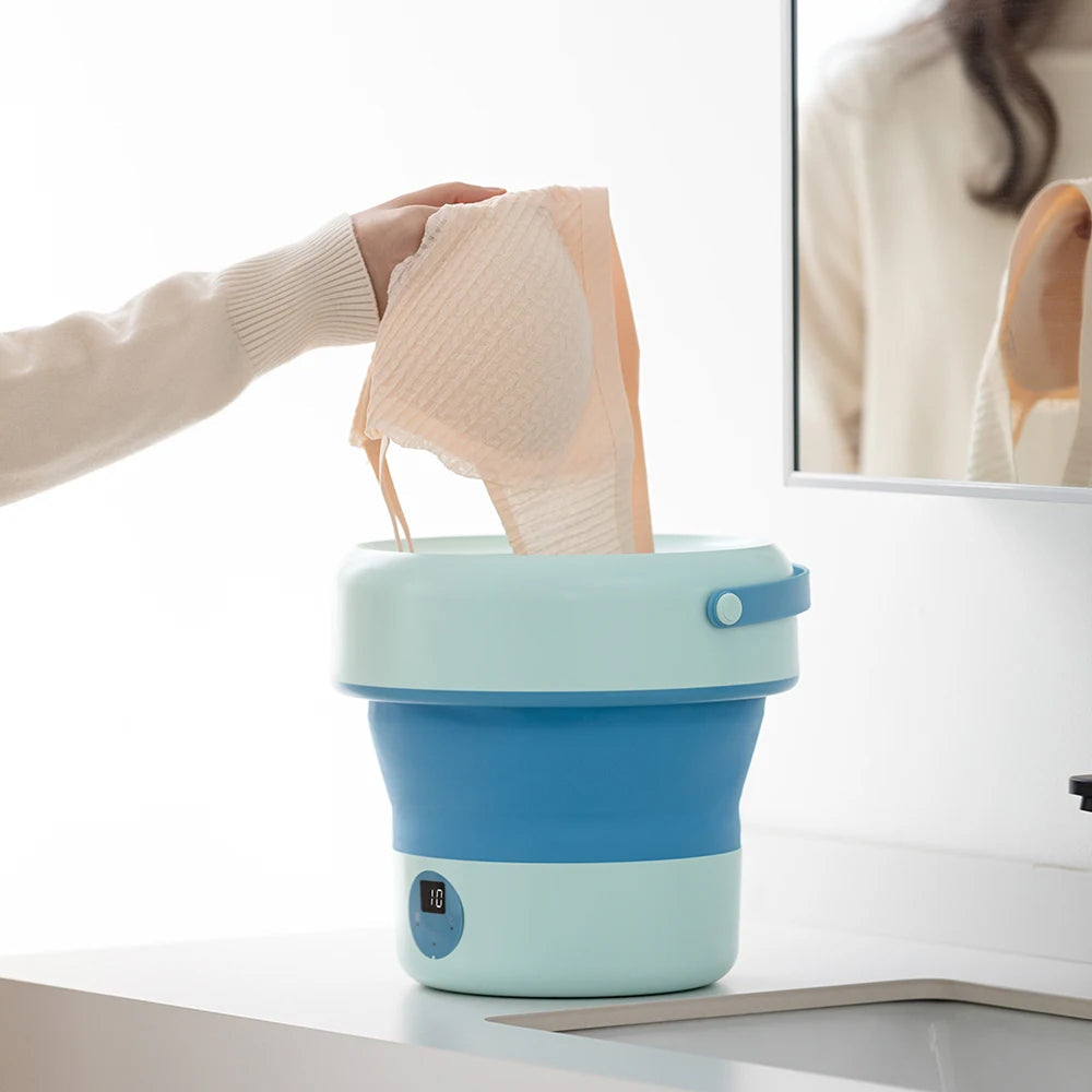 ZipWashi Portable Washing Machine 6L-18L Expandable Folding Washer with Ozone Sterilization