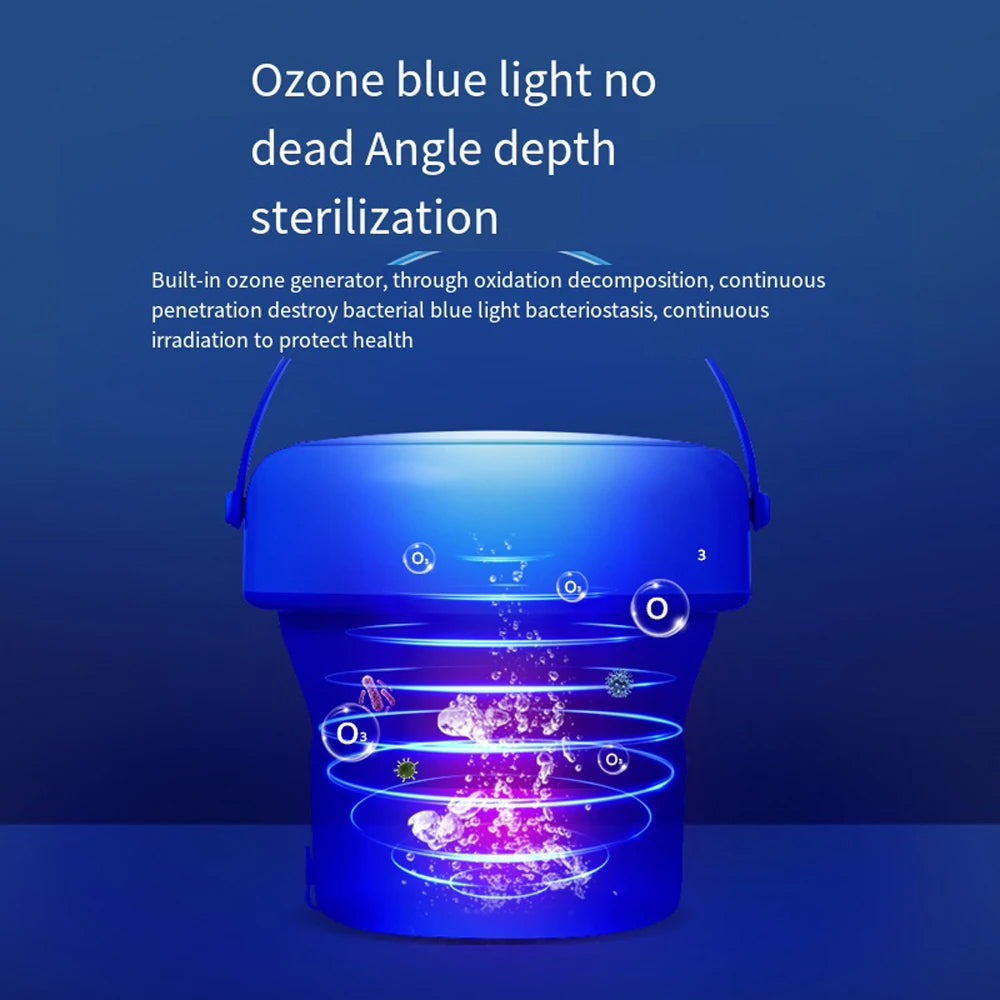 ZipWashi Portable Washing Machine 6L-18L Expandable Folding Washer with Ozone Sterilization